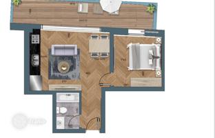 2-bedroom apartment 37 m² in Tel Aviv for $1,154,000