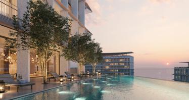 New Four Seasons Residence with swimming pools and a wellness center, DIFC, Dubai, UAE