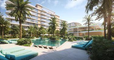 Waterfront complex of townhouses with a swimming pool, a wellness club and a beach, Abu Dhabi, UAE