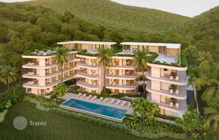 New residential complex with a swimming pool, a garden and a sea view, Phuket, Thailand for From $103,000