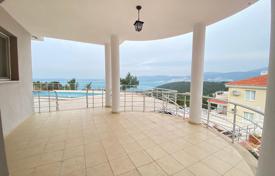 Large fully furnished 1-storey sea-view villa (bungalow) in Didim, 500 m from the sea, with a private pool, fireplace, large parking lot for $418,000