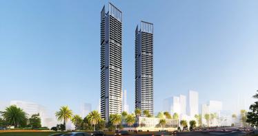 New complex of furnished apartments Ananda Residences with a swimming pool and sports grounds, Motor City, Dubai, UAE