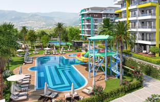 Residential complex with developed infrastructure for tourists, in a green and ecologically clean area of Oba, Alanya, Turkey for From 26,320,000 TRY