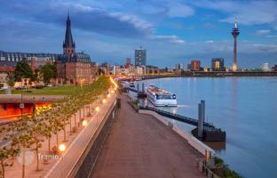 Spacious apartments with balconies and a green garden in a new residential complex, Düsseldorf, Germany for From 490,000 €