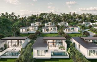 Complex of villas with swimming pools and gardens, 2 minutes from Lamai Beach, Samui, Thailand for From $273,000