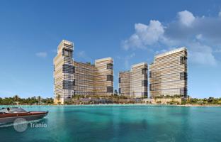 New waterfront residence Seacrest with a swimming pool, a private beach and a wellness center, Dubai Maritime City, Dubai, UAE for From $591,000