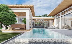 New complex of exclusive villas with swimming pools at 900 meters from Mai Khao Beach, Phuket, Thailand for From $772,000