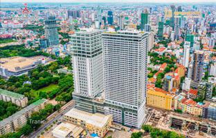 High-rise mixed-use complex with a commercial area, a conference room and a swimming pool, Phnom Penh, Cambodia for From $96,000