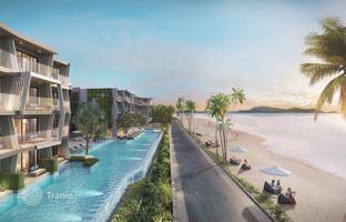 Apartments with private pools and sea views in a new condo hotel right on Mai Khao Beach, Thalang, Phuket, Thailand for From $255,000