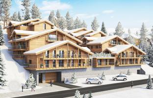 Premium apartment with a large terrace in a new residence with a garage, Les Gets, France for 518,000 €