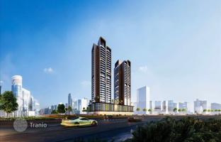 New complex of furnished apartments Guzel Tower with a swimming pool and a spa, JVT, Dubai, UAE. Price on request