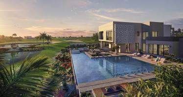 Yas Acres — new complex of villas and townhouses by Aldar with swimming pools a golf course and parks in Yas Island, Abu Dhabi