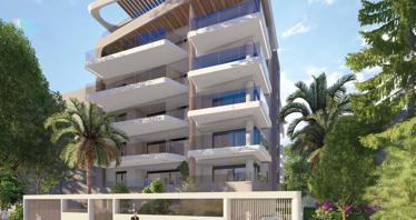 New residential complex with a parking surrounded by all infrastructure, Agia Paraskevi, Attica, Greece