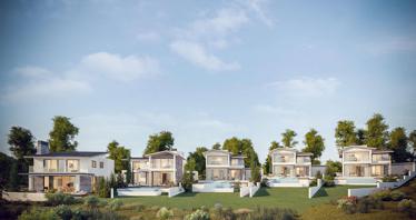 New hilltop residence with a panoramic view in a quiet and picturesque area, Peyia, Cyprus