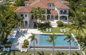 Exquisite villa with a plot, a swimming pool, a terrace and views of the bay, Miami, USA for $26,500,000