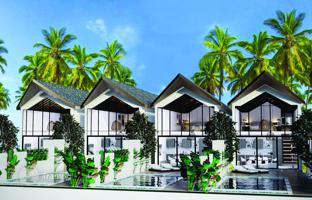 New two-level villas with pools right on the beach, Nathon, Samui, Thailand for From $373,000