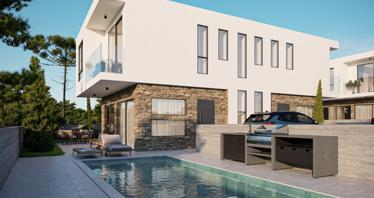 Newly built duplex villas with pools in Kisonerga, Paphos, Cyprus