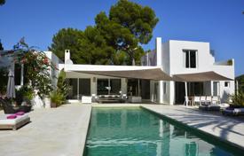 Two-level villa with a tropical garden and a swimming pool, Cala Olivera, Ibiza, Spain for 11,300 € per week