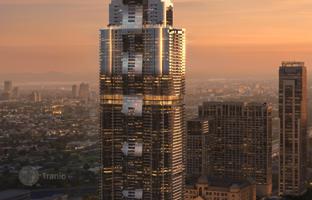 New apartments in the Al Habtoor Tower skyscraper near the Dubai Canal, Business Bay, Dubai, UAE for From $725,000