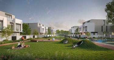 New residential complex D-Villas with golf and tennis academies, restaurants and shopping malls, Jumeirah Golf Estates, Dubai, UAE