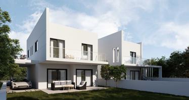 Modern villas with parking, terraces and garden views, Nicosia, Cyprus