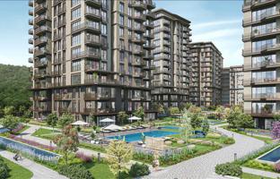 New high-quality residence with swimming pools near the forest, in the heart of Istanbul, Turkey for From 26,744,000 TRY