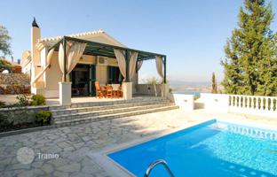 Two furnished houses with a swimming pool and a beautiful sea view in Lefkada, Peloponnese, Greece for 750,000 €