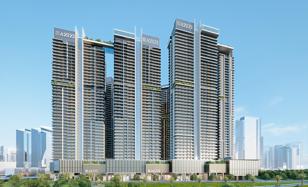 New high-rise complex Milan Heights with infinity pools and tennis courts, City of Arabia, Dubai, UAE for From $157,000