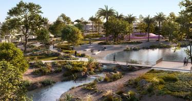 New complex of townhouses Vindera with a clubhouse, green areas and schools, Al Yufran 1, Dubai, UAE