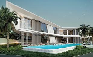 Complex of villas with a swimming pool, a park and a lake near the beach and a yacht club, Pattaya, Thailand for From $292,000
