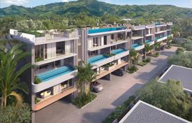 Gated complex of townhouses with swimming pools on the first sea line, Bang Tao, Phuket, Thailand for From $2,988,000