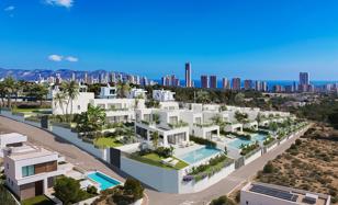 New villas with pools and beautiful views in Finestrat, Alicante, Spain for From 710,000 €