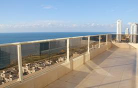 Modern penthouse with two terraces and sea views in a bright residence with a pool, near the beach, Netanya, Israel for 1,480,000 €