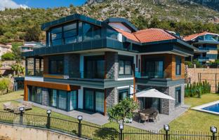 Modern villa with a swimming pool, a garden and a tennis court, Kestel, Turkey for 97,174,000 TRY