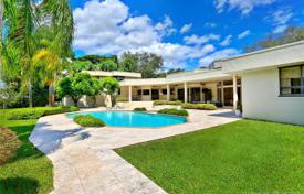 Comfortable villa with a backyard, a pool, a relaxation area, a terrace and a garage, Miami, USA for $2,300,000