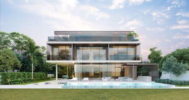 New complex of villas with swimming pools and spa areas, Utopia, Damac Hills, UAE