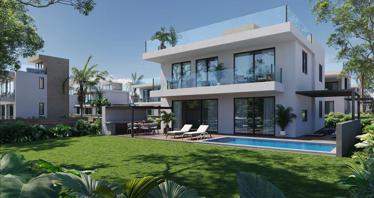 Exclusive gated complex of villas with swimming pools, 700 meters from the beach, Geroskipou, Cyprus