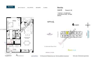 1-bedroom apartments in condo 84 m² in South Ocean Drive for $419,000