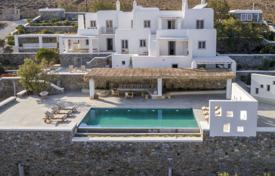 Snow-white modern villa with a pool and sea views in Mykonos, Aegean Islands, Greece for 6,000 € per week