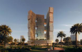New high-rise residence Sky Terraces with an artificial beach and restaurants, Motor City, Dubai, UAE for From $213,000