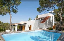 Mediterranean style villa with a pool, a garden and a sea view, near the beach of Talamanca, Ibiza, Spain for 6,700 € per week