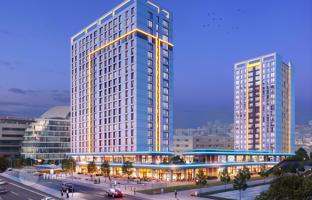 Luxury and modern residence with a swimming pool and a conference room in a prestigious business area, Istanbul, Turkey for From 12,354,000 TRY