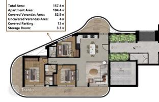 3-bedroom apartment 137 m² in Paphos for 515,000 €