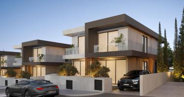 New complex of villas with swimming pools and panoramic views at 500 meters from the beach, Chloraka, Cyprus