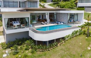 Sunny modern villa with a pool and sea views, Chaweng Noi, Koh Samui, Thailand for $791,000
