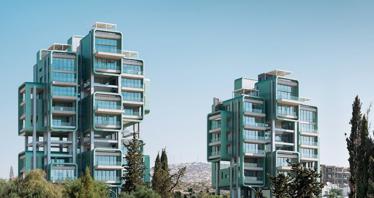 Gated residence with a swimming pool and lounge areas at 75 meters from the sea, Agios Tychonas, Cyprus