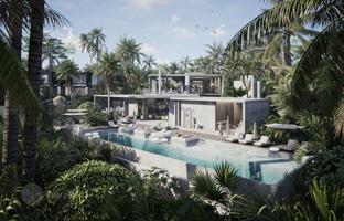 New complex of villas and townhouses with swimming pools, a shopping mall and restaurants, Ubud, Bali, Indonesia for From $620,000